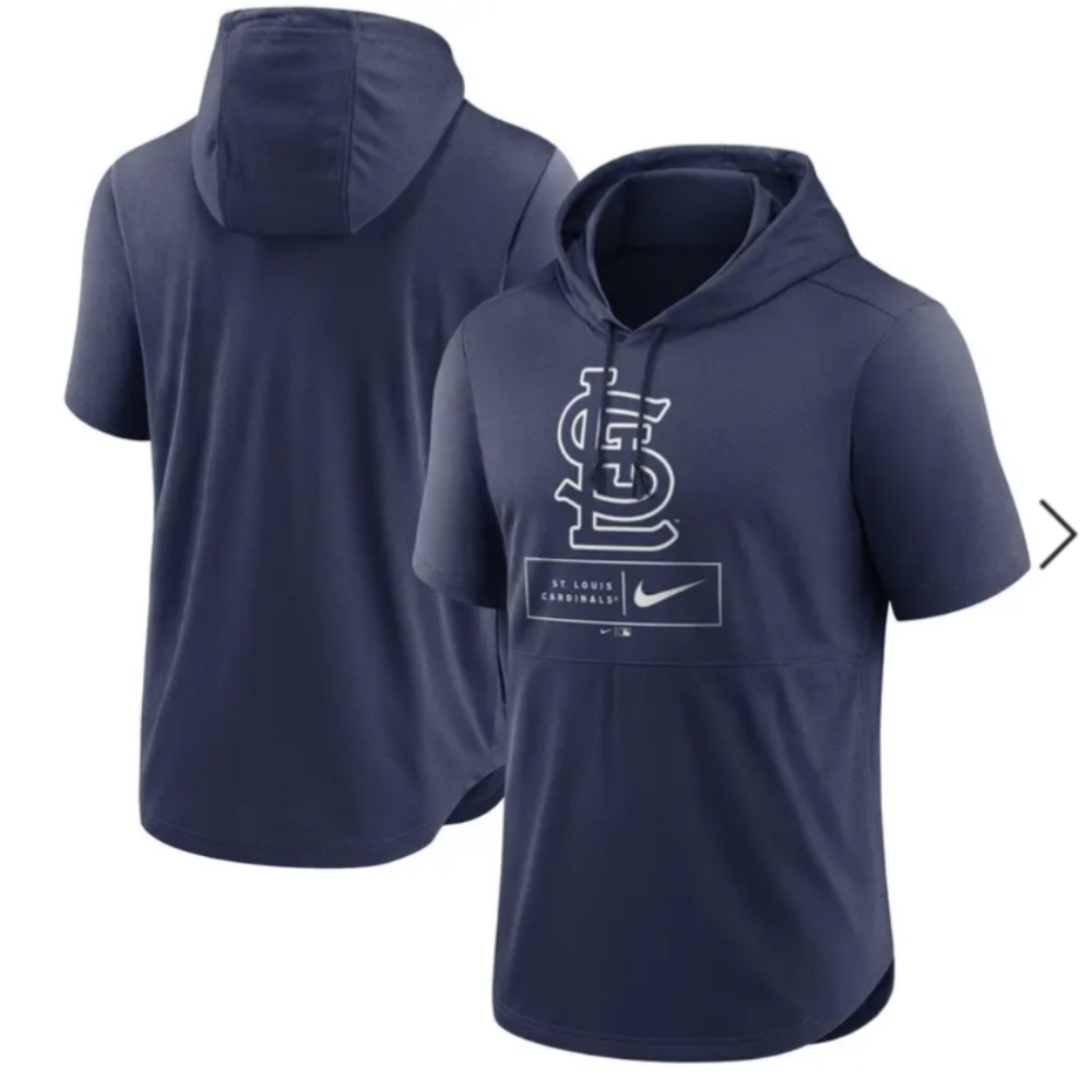 St Louis Cardinals Nike short sleeve hoodie pullover